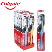COLGATE SUPER FLEX CHARCOAL TOOTHBRUSH 1 count "Soft "Blue"